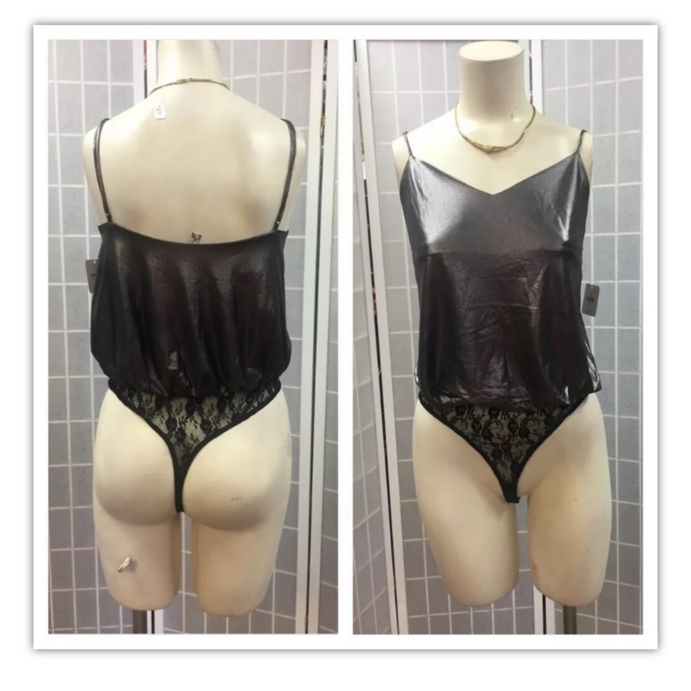 Intimately-Free People,bodysuit,black,new,sizeS.: